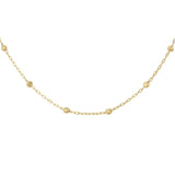 9ct Gold Diamond Cut Ball Trace Chain