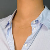 9ct Gold Diamond Cut Curb Chain 20"