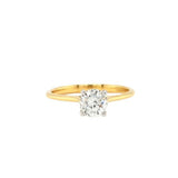 18ct Gold Round Solitaire Diamond Ring