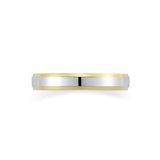 18ct Two Tone Gold Wedding Ring Band