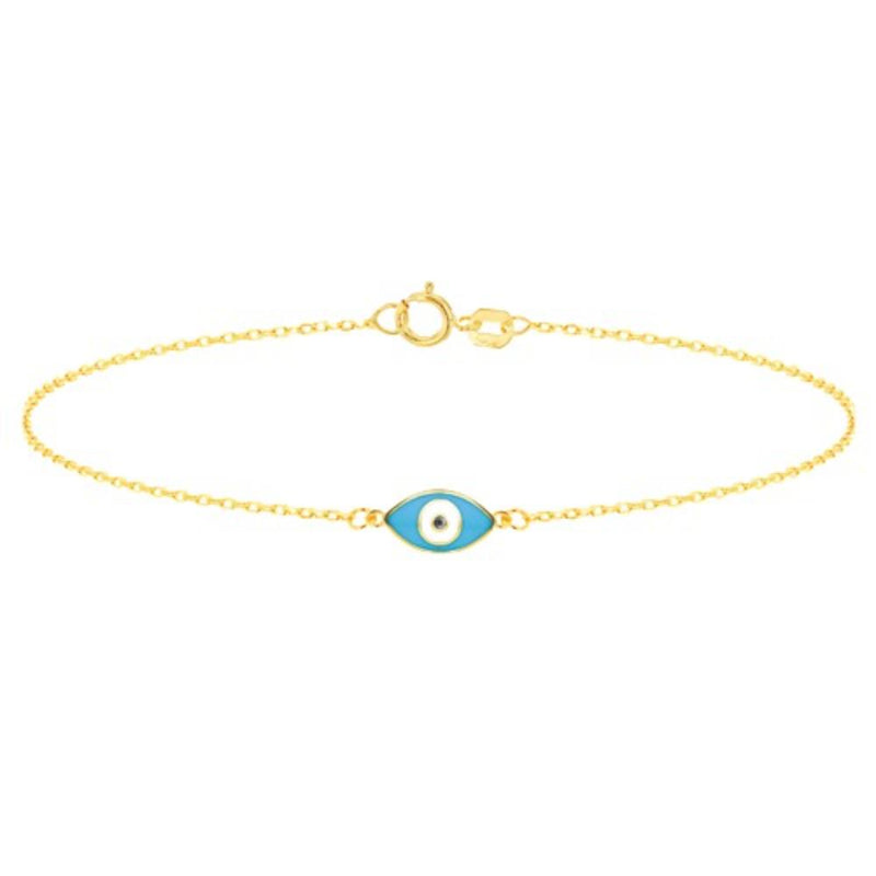 9ct Gold Evil Eye Bracelet