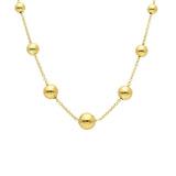 18ct Gold Bead Necklace