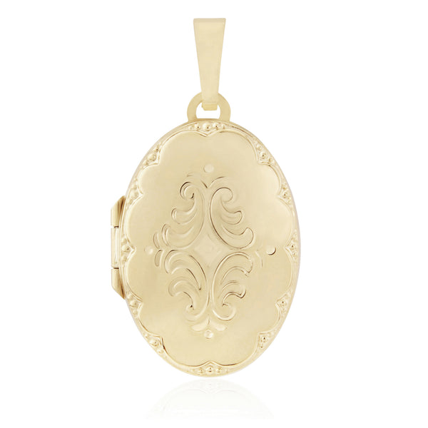 9ct Gold 16mm x 24mm Classic Oval Locket Necklace