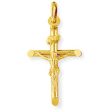 9ct Crucifix INRI Inscription Cross Pendant