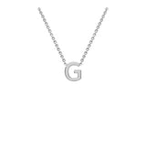 9ct White Gold "A-Z" Initial Necklace