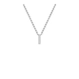 9ct White Gold "A-Z" Initial Necklace