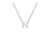 9ct White Gold "A-Z" Initial Necklace