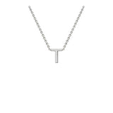 9ct White Gold "A-Z" Initial Necklace