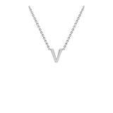 9ct White Gold "A-Z" Initial Necklace