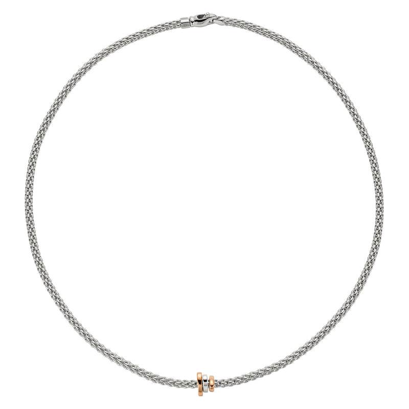 FOPE Flex'it Prima 18ct White Gold Rope Necklace