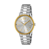 Gucci G-Timeless Quartz Gold Plated Bezel 38mm Watch YA1264233