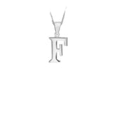 Sterling Silver Plain "A-Z" Initial Necklace