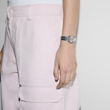 20% OFF - Gucci G-Flat Quartz Silver Steel Pink Dial 24mm Ladies Watch YA166501