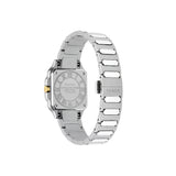 20% OFF - Gucci G-Flat Quartz Silver Steel with Yellow Gold PVD 24mm Ladies Watch YA166503