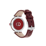 20% OFF - Gucci Model 2000 Quartz Red Leather Strap Silver Dial 30mm Ladies Watch YA167508