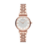 Emporio Armani Gianni T-Bar Rose Gold 32mm Ladies Watch AR11244