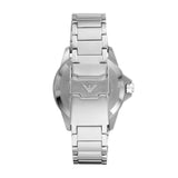 Emporio Armani Diver Quartz Silver Steel Green Dial 42mm Watch AR11338