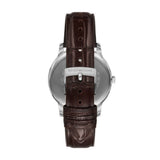 Emporio Armani Minimalist Quartz Green Dial Leather Strap 39mm Watch AR11672