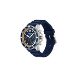 Emporio Armani World Explorer Solar Blue & Orange Dial Blue Silicon Strap 43mm Watch AR11696
