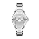 Emporio Armani World Explorer Solar Silver Steel Blue Dial 42mm Watch AR11697