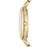 Emporio Armani Sinfonia Quartz Gold Steel Grey Dial 26mmx34mm Watch AR11707