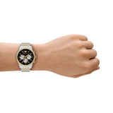Emporio Armani Antonio Quartz Two Tone Steel Black Dial 41mm Watch AR11713