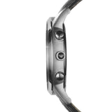 Emporio Armani Renato Quartz Black Leather Black Dial 43mm Watch AR2447