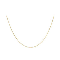 9ct Gold Hollow Diamond Cut Rope Chain 20"