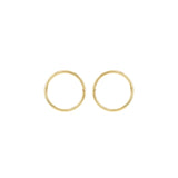 9ct Gold Endless Hoop Earrings
