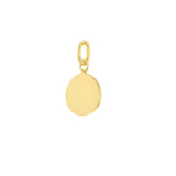 9ct Gold Round Mini Disc Pendant