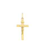 9ct Gold 15mm x 32mm Polished Crucifix Pendant