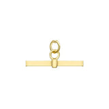 9ct Gold Square T-Bar Pendant