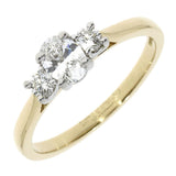 18ct Gold Three Stone Diamond Ring