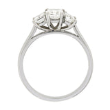 Platinum Three Stones Diamond Ring