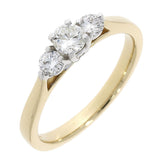 18ct Gold Three Stone Diamond Ring