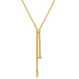 18ct Gold Lariat Necklace