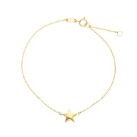 9ct Gold Star Bracelet