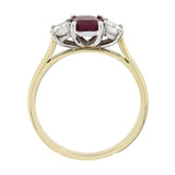 18ct Gold Diamond & Ruby Ring