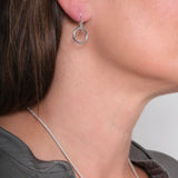 Maureen Lynch Daisy Days Silver Swing Earrings