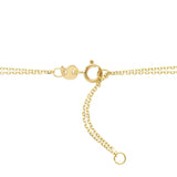 9ct Gold Open Heart Double Chain Necklace