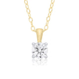 9ct Gold Lab Diamond Necklace