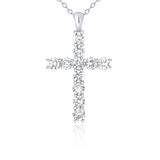 9ct Gold Diamond Cross Necklace