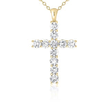 9ct Gold Diamond Cross Necklace