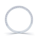 18ct Gold Two Row Diamond Ring