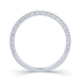 Platinum Two Row Claw-Set Diamond Ring
