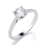 9ct Gold Lab Grown Solitaire Diamond Ring