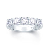 Platinum Five Stones Diamond Ring
