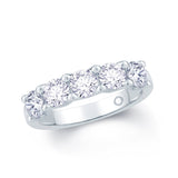 Platinum Five Stones Diamond Ring