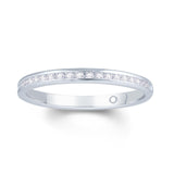 Platinum Channel Set Diamond Ring