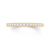 18ct Gold Split-Claw Half Diamond Ring